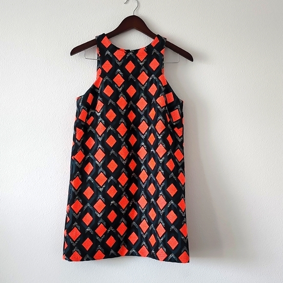 Milly angular mini shift dress diamond shaped - Picture 3 of 10